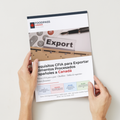 Portada de la guía regulatoria FOODPASS CANADA sobre requisitos CFIA para exportar alimentos procesados españoles a Canadá 2025 — conservas, aceite de oliva, jamón ibérico y quesos DOP